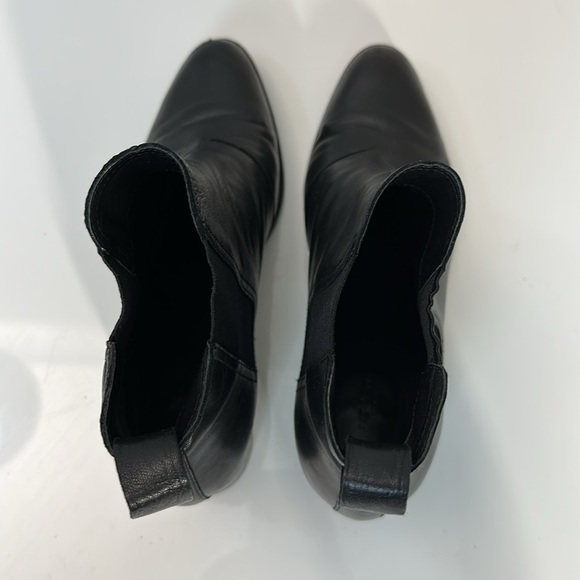 Rag & Bone Walker Black Leather Block Heel Ankle Boots Size 40/10 - Picture 8 of 16